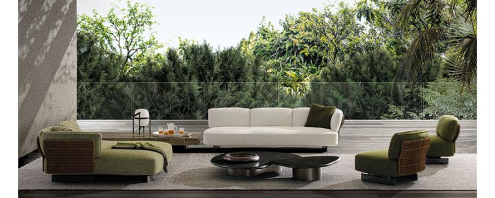 Minottis utomhusmöbler. Pressbild: Minotti