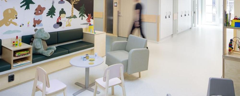 Barn- och ungdomsmedicinska mottagningen Malmö vinner Vårdbyggnadspriset. Fotograf: Henrik Rosenqvist