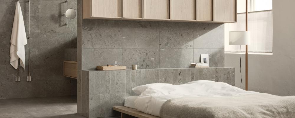 Bricmate lanserar Limestone Select, en ny serie i granitkeramik. Foto: Bricmate