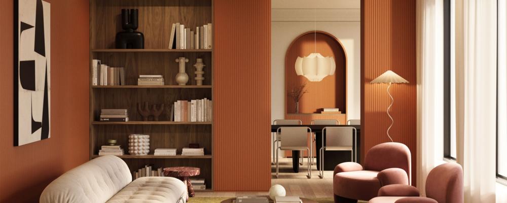 PLISSÉ väggpaneler. Pressbild: PLISSÉ BY NOËL & MARQUET