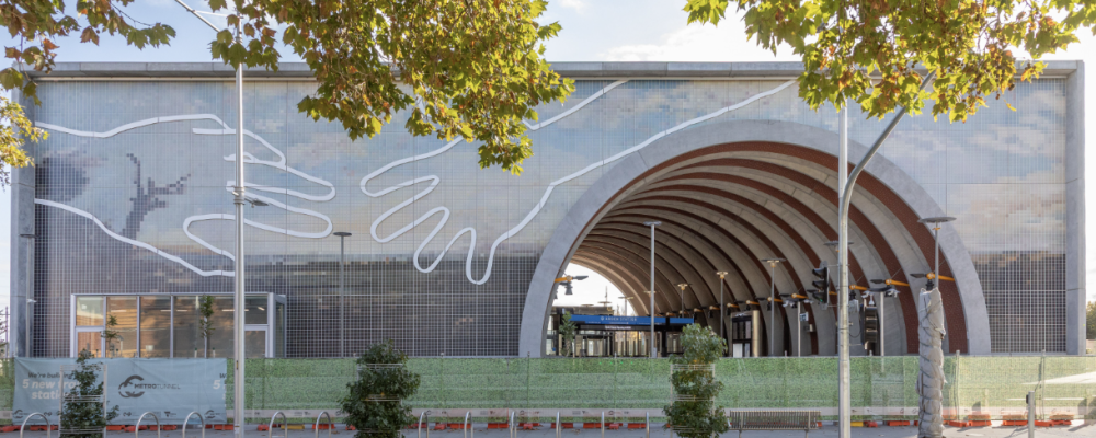 Porslins fasad av Fiandre. Pressbild: Fiandre