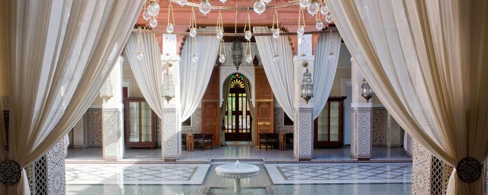 Royal Mansour Marrakech, som beställdes av Mohammed VI och invigdes 2010, genomfördes i samarbete mellan flera internationella arkitektur- och designkontor. Pressbild: Zucchetti
