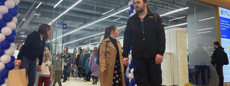 Alexander Reshetnikov/Reuters/TT: Affärsidén går ut på att ersätta Ikeavaruhusen, som stoppade sin verksamhet i Ryssland efter det att Moskva inledde sitt anfallskrig mot Ukraina.