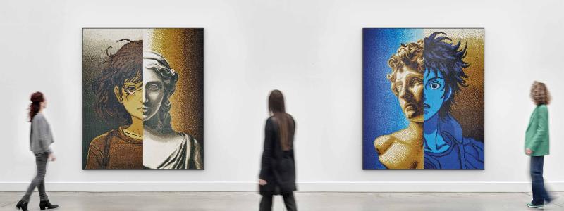 Fractured Idols I Mosaic. Design: Daniel Arsham. Foto: Lorenzo Ceretta