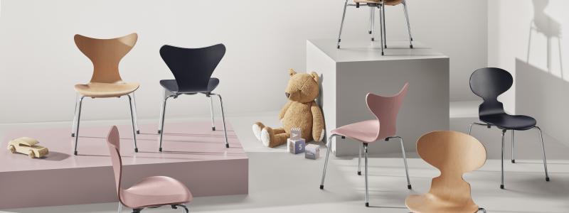 Nya barnversioner av välkända klassiker. Foto: Fritz Hansen