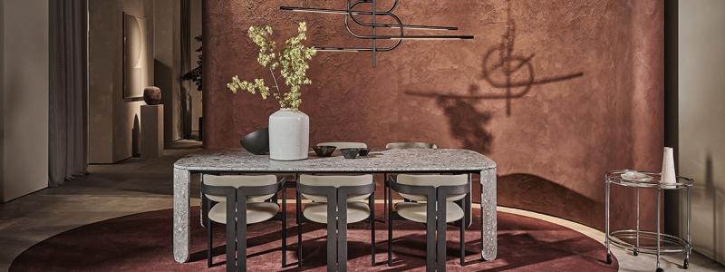 Nya matsalsinredning med en modern touch. Foto: Gallotti&Radice