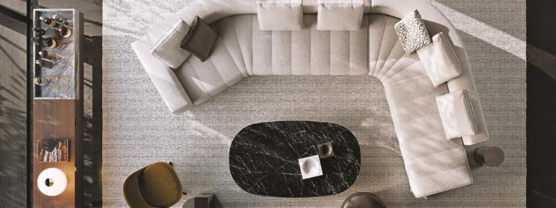 Goodman designad av Rodolfo Dordoni utökas med nya soffdelar. Foto: Minotti