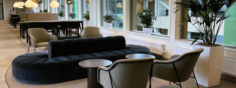 Flera stora inredningsprojekt med fokus på återbruk har förverkligats i Malmö. Foto: Input Interior