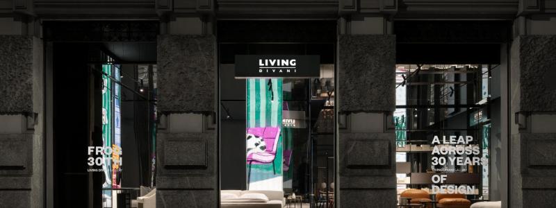 Living Divani förnyar utseendet på Living Divani Gallery i Milano. Foto: Francesco Caredda