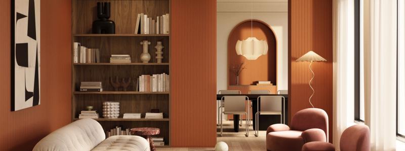 PLISSÉ väggpaneler. Pressbild: PLISSÉ BY NOËL & MARQUET