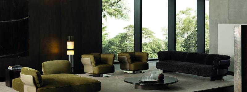 Saki modular sitt serie från Minotti designad av Paola Pansini. Foto: Minotti