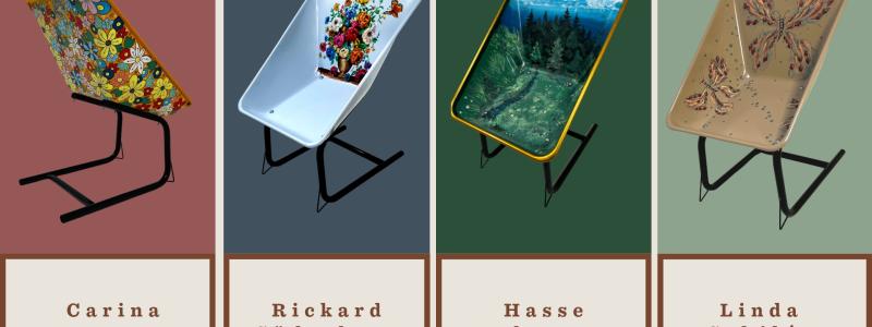 Klassiska skottkärran Ekebykärran fyller 100 år. Pressbild: Hörby Bruk