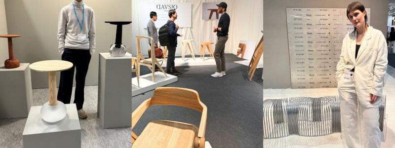 Fem formgivare med anknytning till Umeå visade upp sina produkter under Stockholm Furniture Fair 2024. Foto: eXpression Umeå 