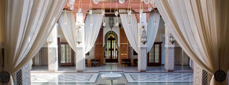 Royal Mansour Marrakech, som beställdes av Mohammed VI och invigdes 2010, genomfördes i samarbete mellan flera internationella arkitektur- och designkontor. Pressbild: Zucchetti