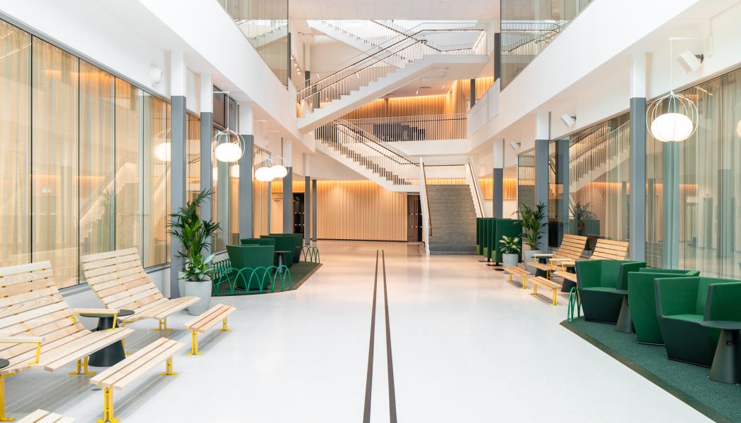 Link Arkitektur står bakom inredningsarkitekturen på Campus Albano. Foto: Jason Strong
