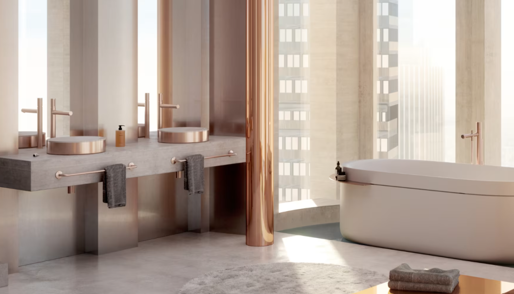 Axor Suite tvättställ och badkar, formgivna av designern Philippe Starck. Foto: Axor Suite