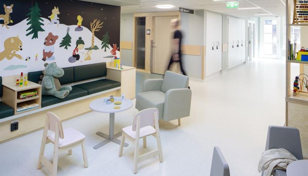 Barn- och ungdomsmedicinska mottagningen Malmö vinner Vårdbyggnadspriset. Fotograf: Henrik Rosenqvist