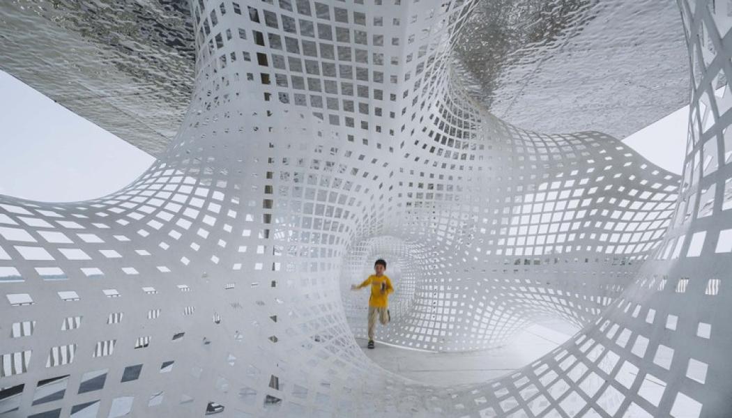 YUANDANG BRIDGE av BAU Brearley Architects+Urbanists, i Shanghai, Kina.Foto: Zhu Runzi
