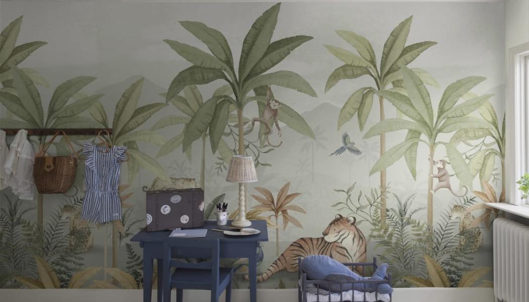 Muraltapeten Wild Jungle Mural. Foto: Boråstapeter