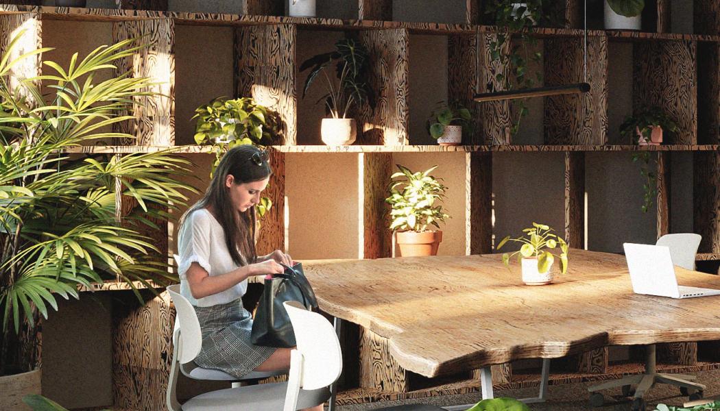 Enligt forskningen ökar både kreativitet och välmående när naturen får flytta in. Foto: United Spaces