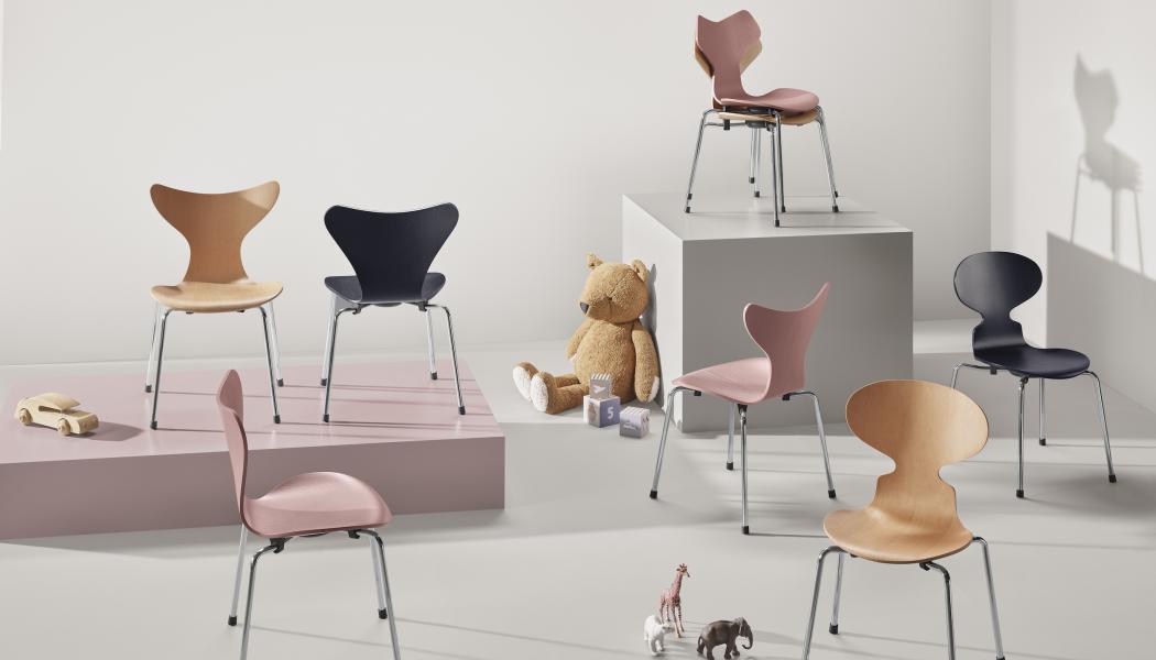 Nya barnversioner av välkända klassiker. Foto: Fritz Hansen