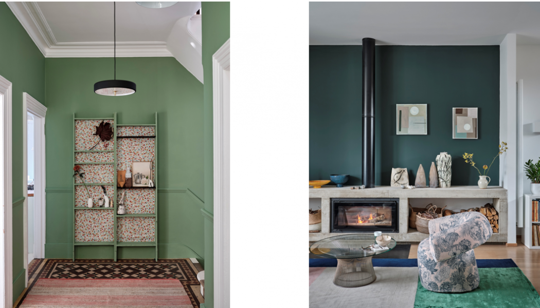 Suffield Green och Chine Green. Foto: Farrow & Ball
