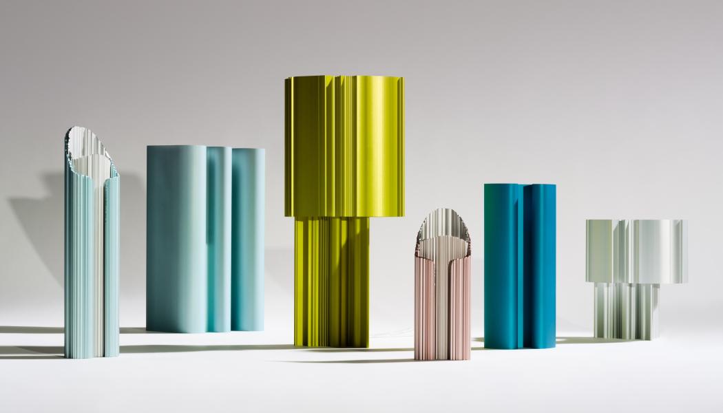 Designobjekt av återvunnet aluminiumskrot. Foto: Hydro