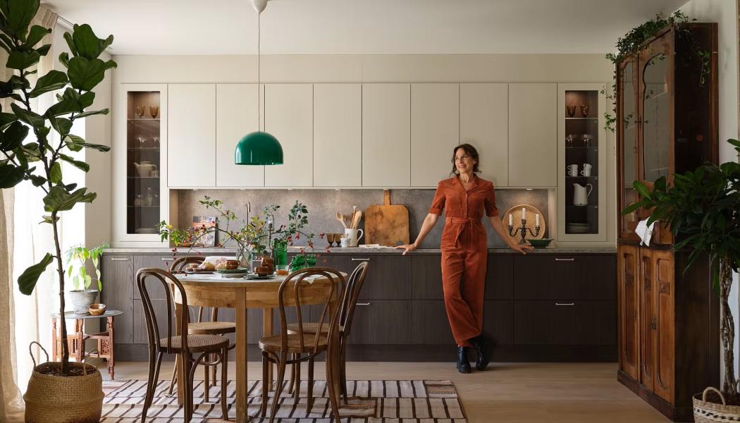 Vedum Kök - Ilse beige, brun ek. Foto: Vedum