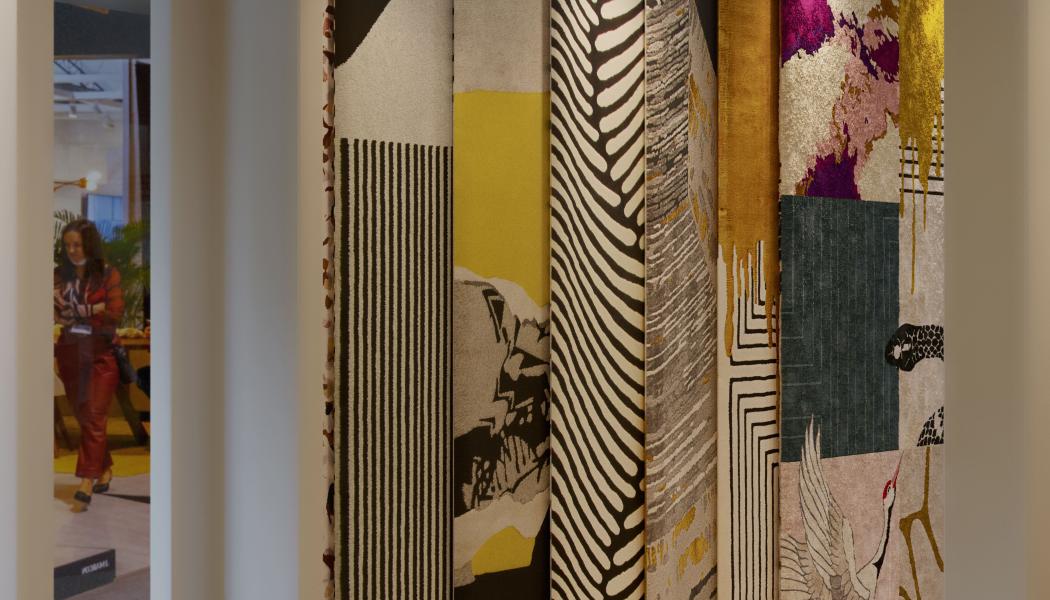 Bild från Rug’Societys mässmonteri Milano. Pressbild: Rug’Society