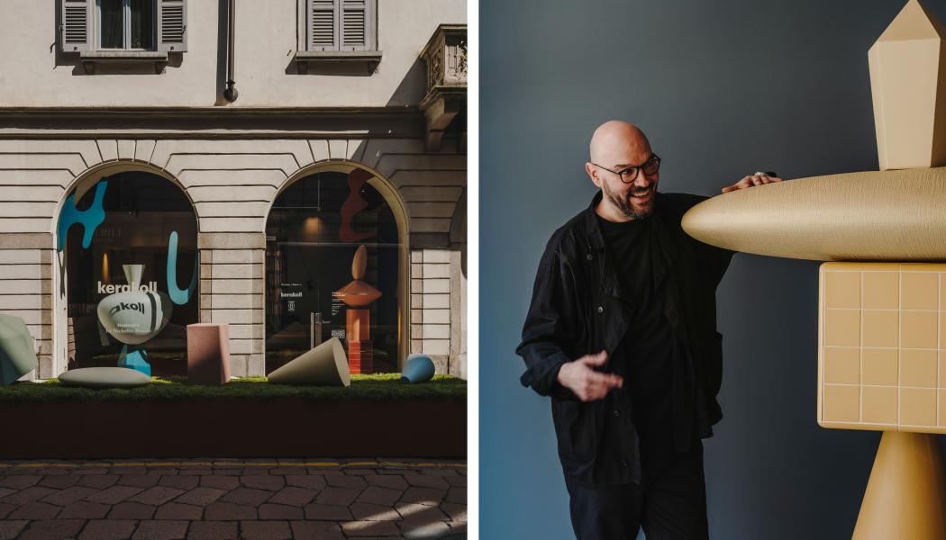 Målet med installationen var att gå bortom konventionella gränser och erbjuda en fusion av arkitektur, färger och material. Foto: Nichetto Studio