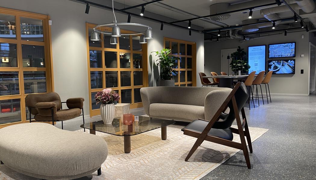 – Det är ett modernt och innovativt kontor som kommer fungera som ett eget CoWork. Ett behov som vi upptäckte redan på vårt förra kontor, säger Kim Bernheden, fastighetschef MO Norr i Stockholm. Foto: Stena Fastigheter Stockholm