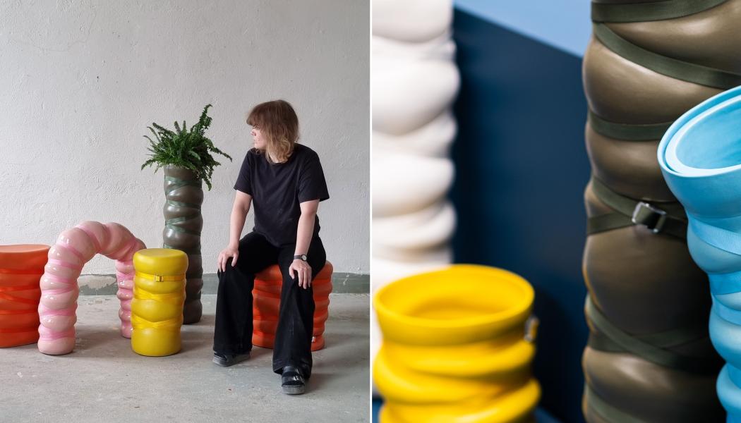 Linn Sjöstedt och Keramisk bondage. Foto: Svensk Form