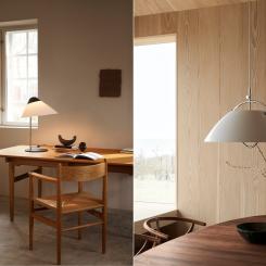 Hans J. Wegners Opala och The Pendant. Foto: Carl Hansen & Søn