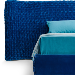 Helt handvävda tyger bekräftar Azul homes viktigaste kännetecken. Foto: Turri Design