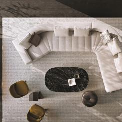 Goodman designad av Rodolfo Dordoni utökas med nya soffdelar. Foto: Minotti