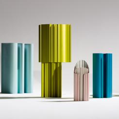 Designobjekt av återvunnet aluminiumskrot. Foto: Hydro