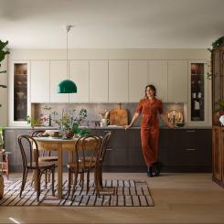 Vedum Kök - Ilse beige, brun ek. Foto: Vedum