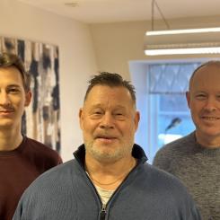 Foto: från vänster: Lucas Lundell Thorén, Lars Mattsson, Mårten Lundell