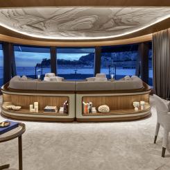 Pedrali inreder det prestigefyllda nautiska projektet signerat av Jouin Manku-studion. Foto: Pedrali