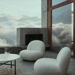 Bildmaterialet visar AI-genererade miljöer skapade som konceptuella miljöer. Pressbild: GUBI