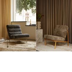 Spider Chair Sheepskin och Domus i ny skinnklädsel. Foto: DUX