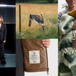 Varumärkena Filippa K, Fjällräven, Tiger of Sweden och Klippan Yllefabrik samarbetar nu med fårägare och ullmäklare för att minimera svinnet av svensk ull. Foto: Axfoundation